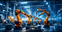 AI-generated industrial automation website concept